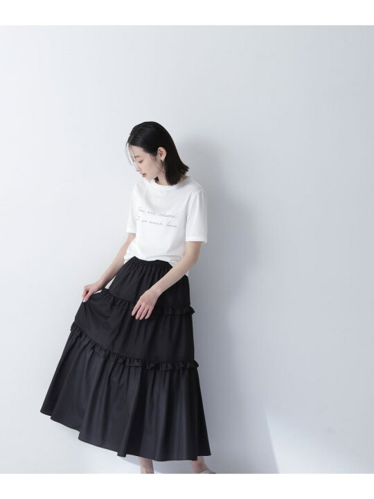 楽天市場】【SALE/50%OFF】ティアードフリルスカート NATURAL
