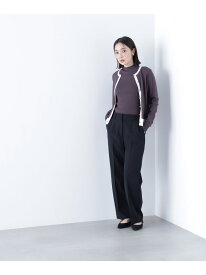 【SALE／30%OFF】スリムストレートパンツ NATURAL BEAUTY BASIC ナチュラルビューティベーシック パンツ その他のパンツ ベージュ ブラウン ブラック【RBA_E】【送料無料】[Rakuten Fashion]