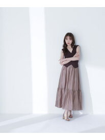 カシュクールドッキングワンピース NATURAL BEAUTY BASIC ナチュラルビューティベーシック スカート その他のスカート ブラウン【送料無料】[Rakuten Fashion]