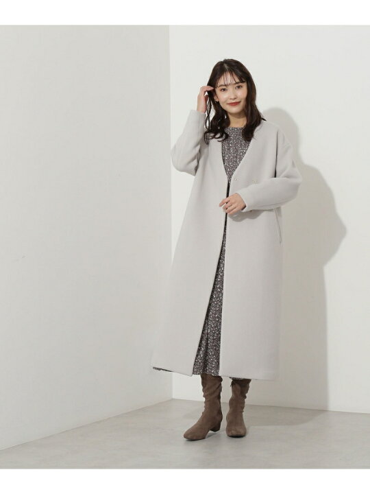 楽天市場】【SALE／50%OFF】MANTECOノーカラーVコート NATURAL BEAUTY 