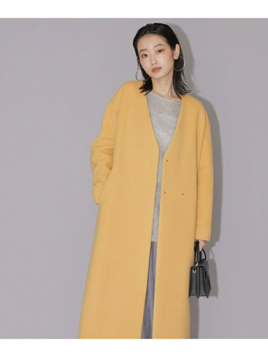 楽天市場】【SALE／50%OFF】MANTECOノーカラーVコート NATURAL BEAUTY 