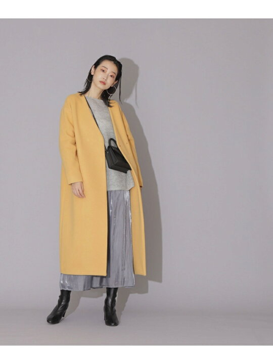 楽天市場】【SALE／50%OFF】MANTECOノーカラーVコート NATURAL BEAUTY 