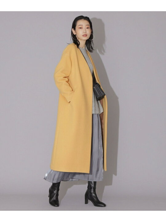 楽天市場】【SALE／50%OFF】MANTECOノーカラーVコート NATURAL BEAUTY 