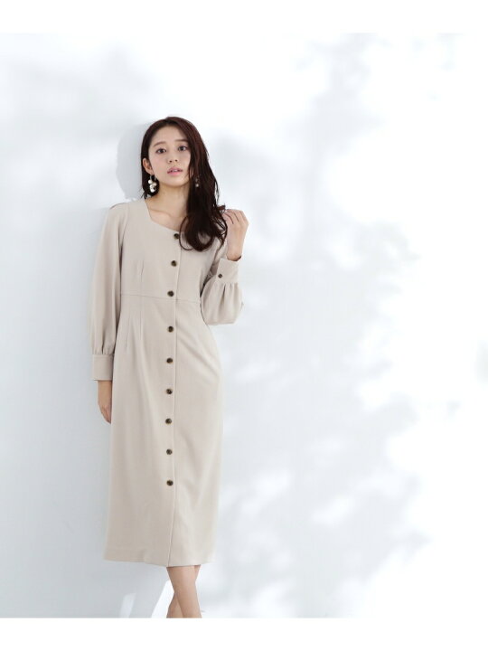 楽天市場】【SALE／60%OFF】フロントボタンナローワンピース NATURAL 