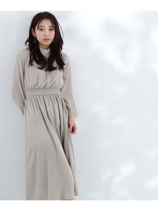 楽天市場】【SALE／60%OFF】ジャガードシャーリングワンピース NATURAL 