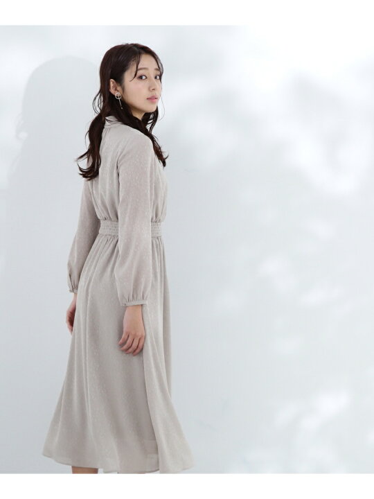 楽天市場】【SALE／60%OFF】ジャガードシャーリングワンピース NATURAL 