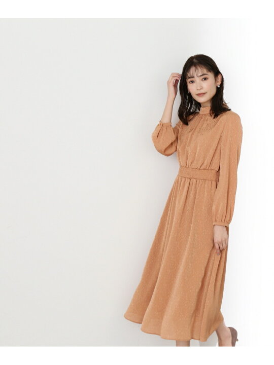 楽天市場】【SALE／60%OFF】ジャガードシャーリングワンピース NATURAL 