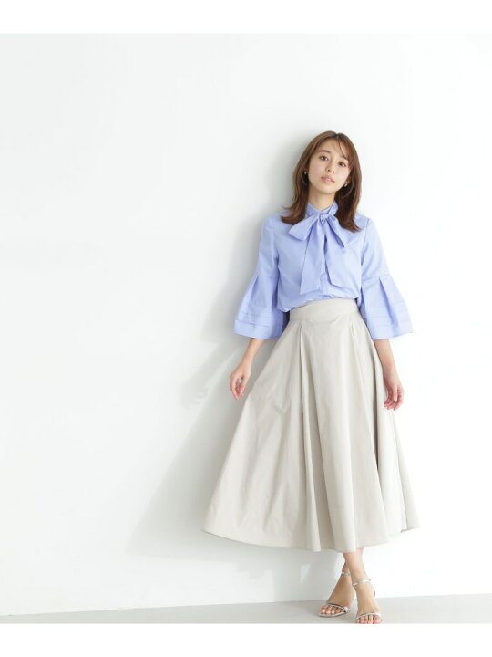楽天市場】フレアカフスリボンボウブラウス NATURAL BEAUTY BASIC 
