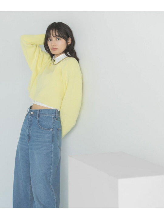 楽天市場】【SALE／60%OFF】クロップドニット&シャツセット 24SS 