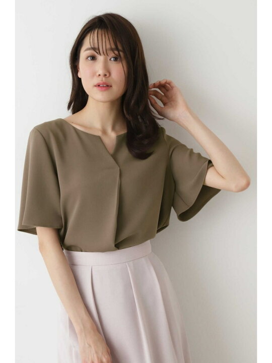楽天市場】【SALE／40%OFF】｜with 6月号掲載｜サテンダブルクロス半袖 