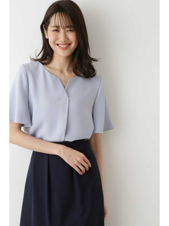 楽天市場】【SALE／40%OFF】｜with 6月号掲載｜サテンダブルクロス半袖 