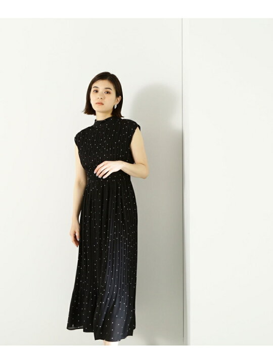 楽天市場】【SALE／30%OFF】ランダムドットプリーツワンピース NATURAL  