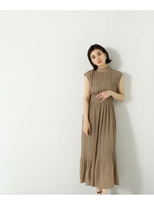 楽天市場】【SALE／30%OFF】ランダムドットプリーツワンピース NATURAL 