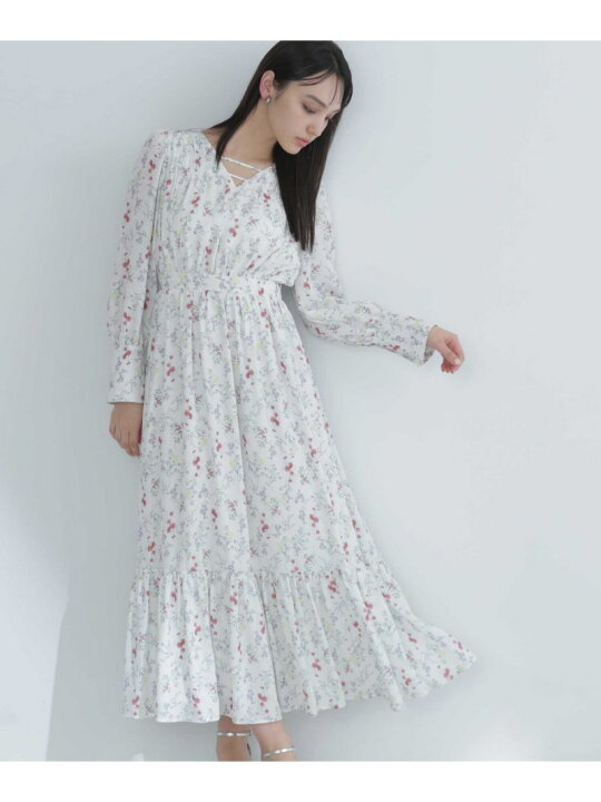 楽天市場】【SALE／60%OFF】ガーデンプリントギャザーワンピース  