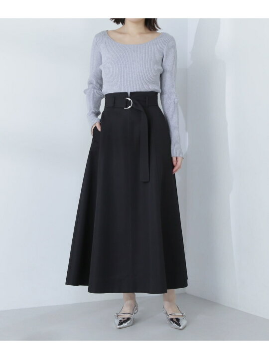 楽天市場】【SALE／50%OFF】ベルテッドフォルムフレアスカート NATURAL  