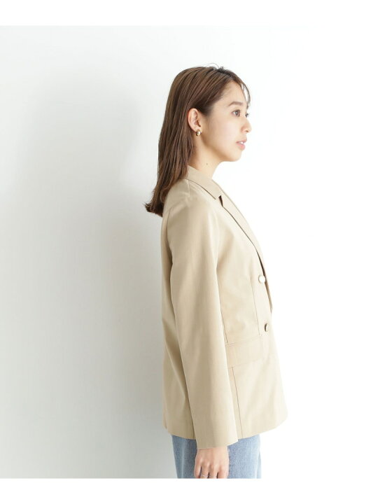 楽天市場】リネンライクボクシーダブルジャケット NATURAL BEAUTY  