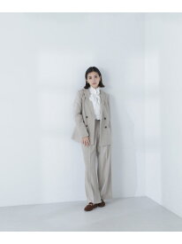 【SALE／30%OFF】クラッシー SETUP ストレートパンツ NATURAL BEAUTY BASIC ナチュラルビューティベーシック パンツ その他のパンツ ベージュ グレー【RBA_E】【送料無料】[Rakuten Fashion]