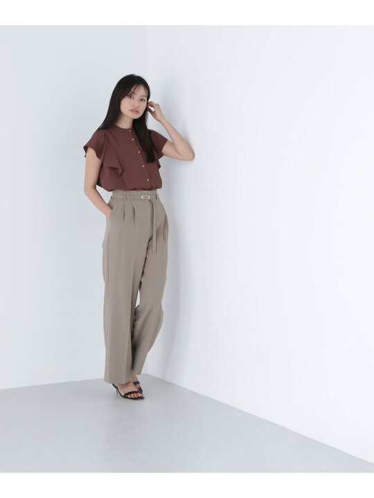 楽天市場】【SALE／50%OFF】メタルボタンフリルスリーブブラウス 