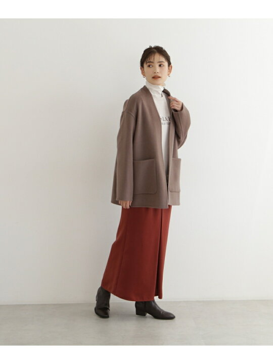 楽天市場】【SALE／60%OFF】Vネックハーフリバーコート NATURAL BEAUTY 
