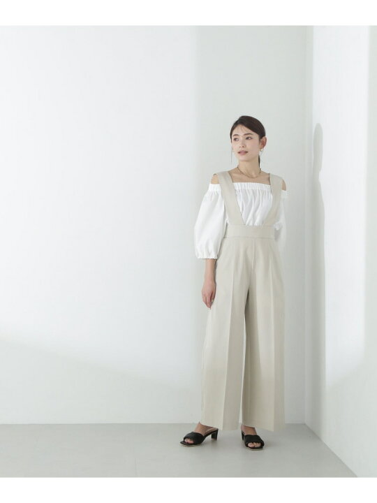 楽天市場】【SALE／50%OFF】ワイドストラップパンツ NATURAL BEAUTY 