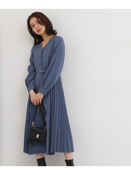 楽天市場】サイドプリーツワンピース NATURAL BEAUTY BASIC ナチュラル  