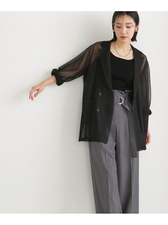 楽天市場】【SALE／60%OFF】ダブルニットジャケット&リブタンクセット 