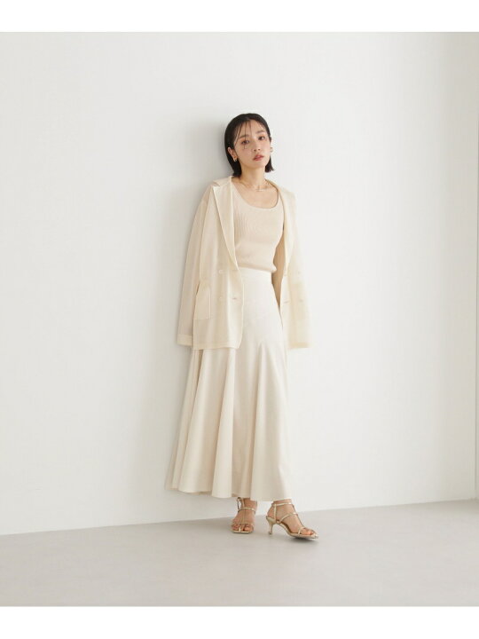 楽天市場】【SALE／60%OFF】ダブルニットジャケット&リブタンクセット 