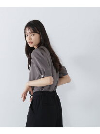 パールタックスリーブブラウス NATURAL BEAUTY BASIC ナチュラルビューティベーシック トップス シャツ・ブラウス ブラウン ホワイト ピンク【先行予約】*【送料無料】[Rakuten Fashion]