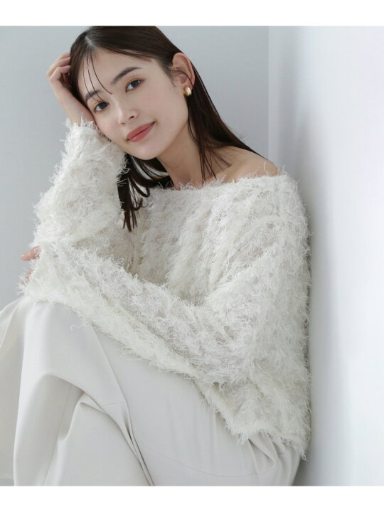 楽天市場】フリンジジャガードオフショルブラウス NATURAL BEAUTY 