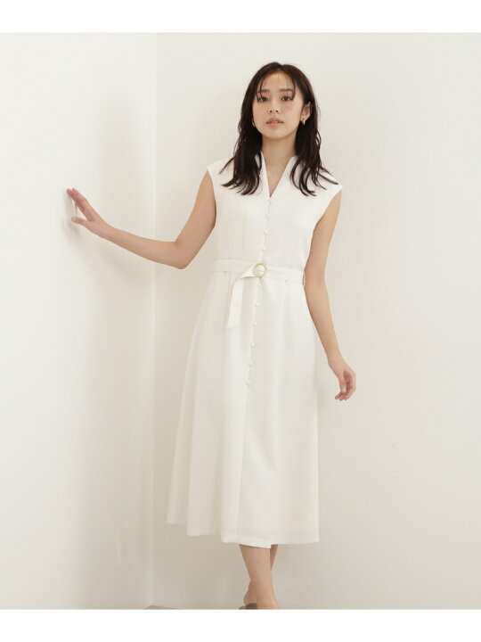 楽天市場 Sale 10 Off ブッチャーマーブルバックルワンピース Natural Beauty Basic ナチュラルビューティベーシック ワンピース ワンピースその他 ネイビー ホワイト ブルー Rba E 送料無料 Rakuten Fashion Natural Beauty Basic