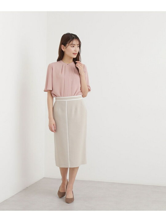 楽天市場】【SALE／50%OFF】[洗える]バイカラータイトスカート NATURAL  