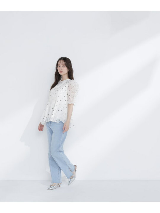 楽天市場】シアーペプラムブラウス半袖 NATURAL BEAUTY BASIC 