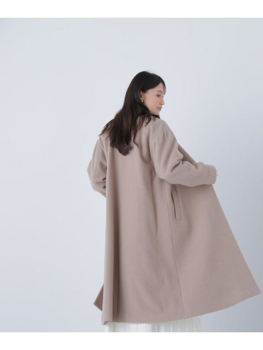 楽天市場】【SALE／30%OFF】フォルムノーカラーロングコート NATURAL 