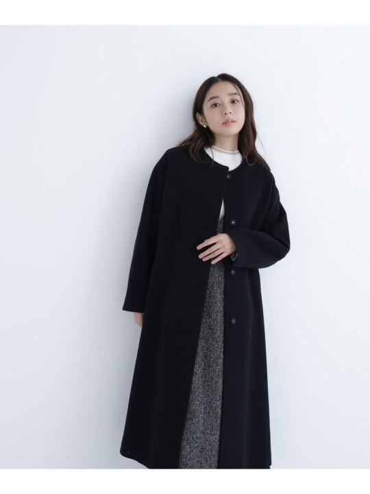 楽天市場】【SALE／30%OFF】フォルムノーカラーロングコート NATURAL 