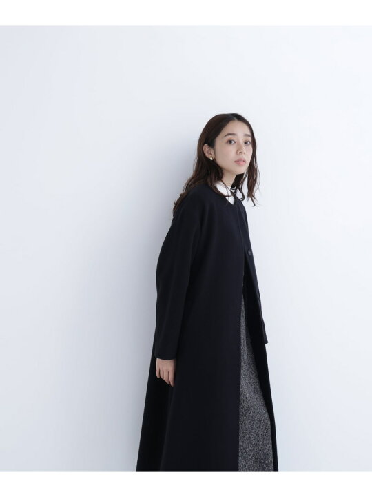 楽天市場】【SALE／30%OFF】フォルムノーカラーロングコート NATURAL 