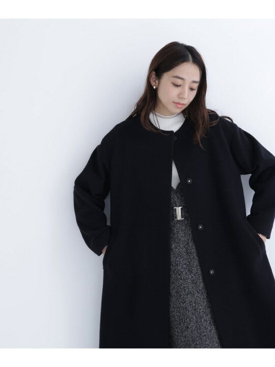 楽天市場】【SALE／30%OFF】フォルムノーカラーロングコート NATURAL 