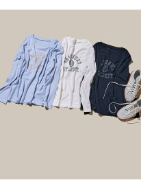 ＜N.＞カレッジロゴロンT NATURAL BEAUTY BASIC ナチュラルビューティベーシック トップス その他のトップス ネイビー ホワイト【送料無料】[Rakuten Fashion]