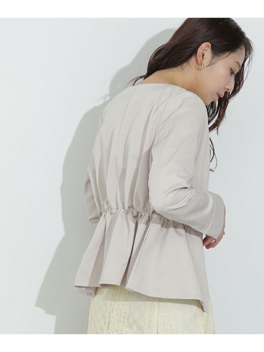 楽天市場】【SALE／50%OFF】ノーカラーブルゾン NATURAL BEAUTY BASIC  