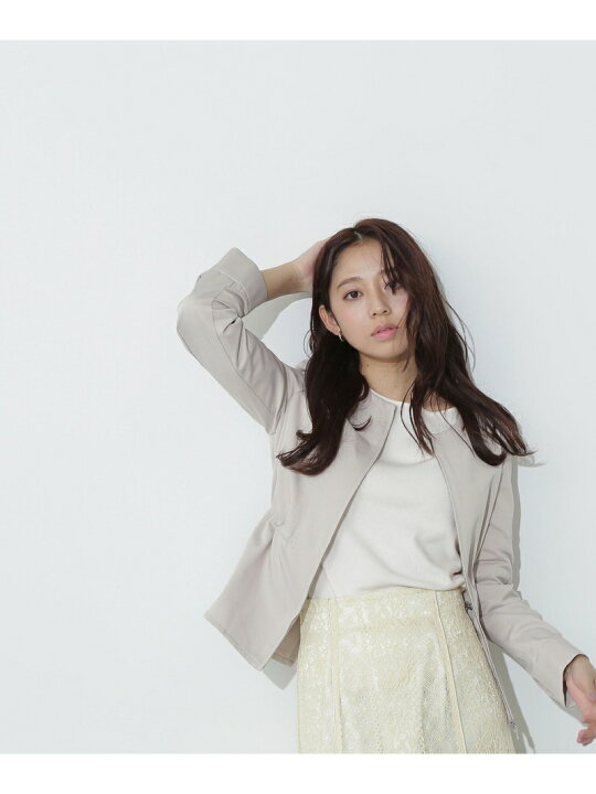 楽天市場】【SALE／50%OFF】ノーカラーブルゾン NATURAL BEAUTY BASIC  