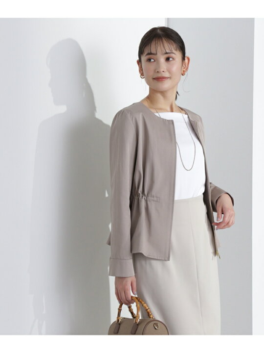 楽天市場】【SALE／50%OFF】ノーカラーブルゾン NATURAL BEAUTY BASIC 