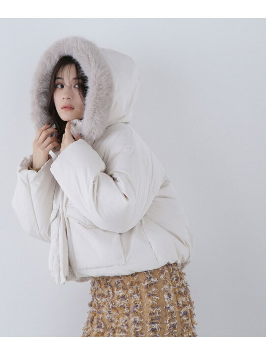 楽天市場】フードファーショートダウン NATURAL BEAUTY BASIC 