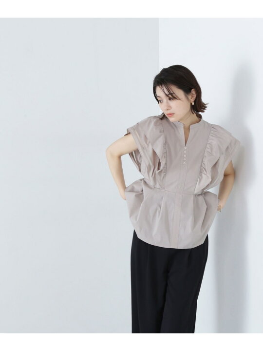 楽天市場】【SALE／50%OFF】ハシゴレースラッフルブラウス NATURAL 