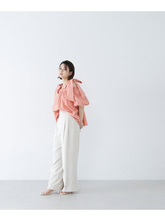 楽天市場】【SALE／10%OFF】オフショルリボンブラウス NATURAL BEAUTY 