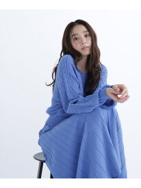 ケーブルニットセットアップ NATURAL BEAUTY BASIC ナチュラルビューティベーシック スカート その他のスカート グレー ベージュ ブルー【送料無料】[Rakuten Fashion]