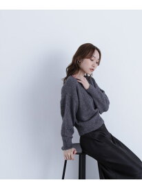 【SALE／10%OFF】スパンコールフェザーニット NATURAL BEAUTY BASIC ナチュラルビューティベーシック トップス ニット ベージュ グレー ピンク【RBA_E】【送料無料】[Rakuten Fashion]