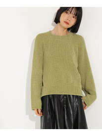 【SALE／30%OFF】スパンコールモールニット NATURAL BEAUTY BASIC ナチュラルビューティベーシック トップス ニット ホワイト グリーン ネイビー ブルー【RBA_E】【送料無料】[Rakuten Fashion]
