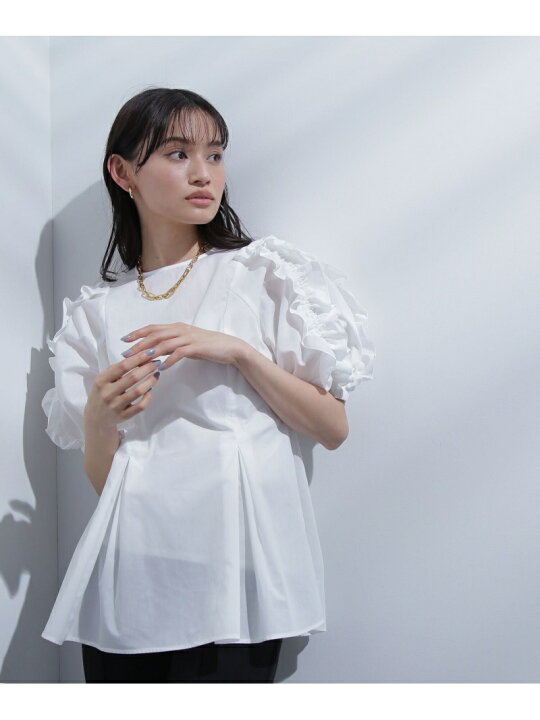 楽天市場】【SALE／50%OFF】フリルショルダーブラウス NATURAL BEAUTY  