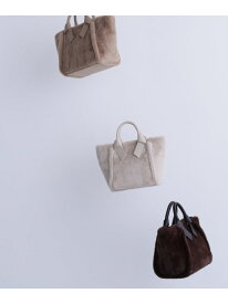 【SALE／50%OFF】ヘアリーリボントートバッグ NATURAL BEAUTY BASIC ナチュラルビューティベーシック バッグ トートバッグ ブラウン ベージュ ホワイト【RBA_E】【送料無料】[Rakuten Fashion]