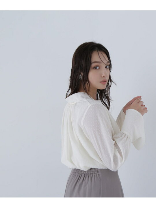 楽天市場】【SALE／30%OFF】カットドビーボウブラウス NATURAL BEAUTY 