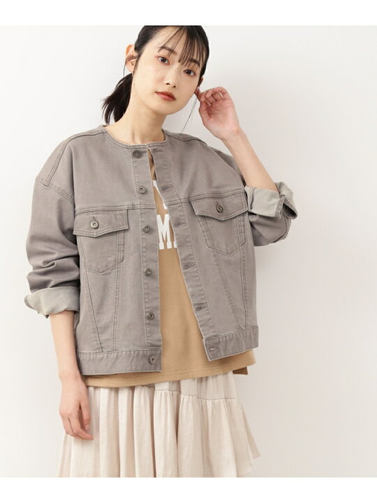 楽天市場】【SALE／50%OFF】ノーカラーGジャン グレー NATURAL BEAUTY 